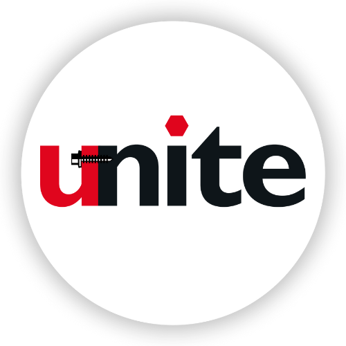 Unite Fasteners lite logo round