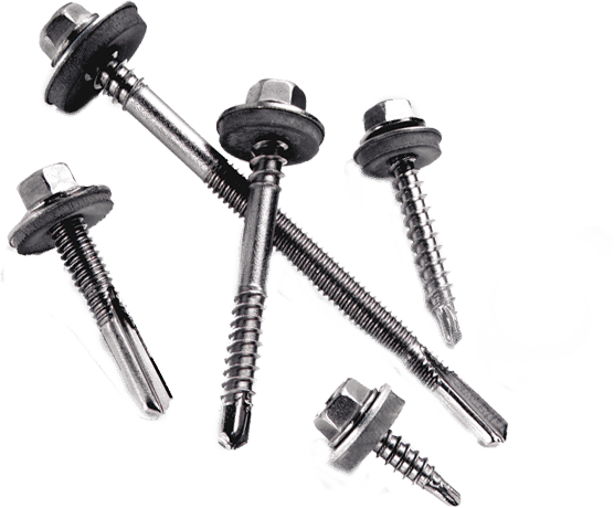 Self-drilling fasteners used to illustrate Unite’s fastener selection guide.