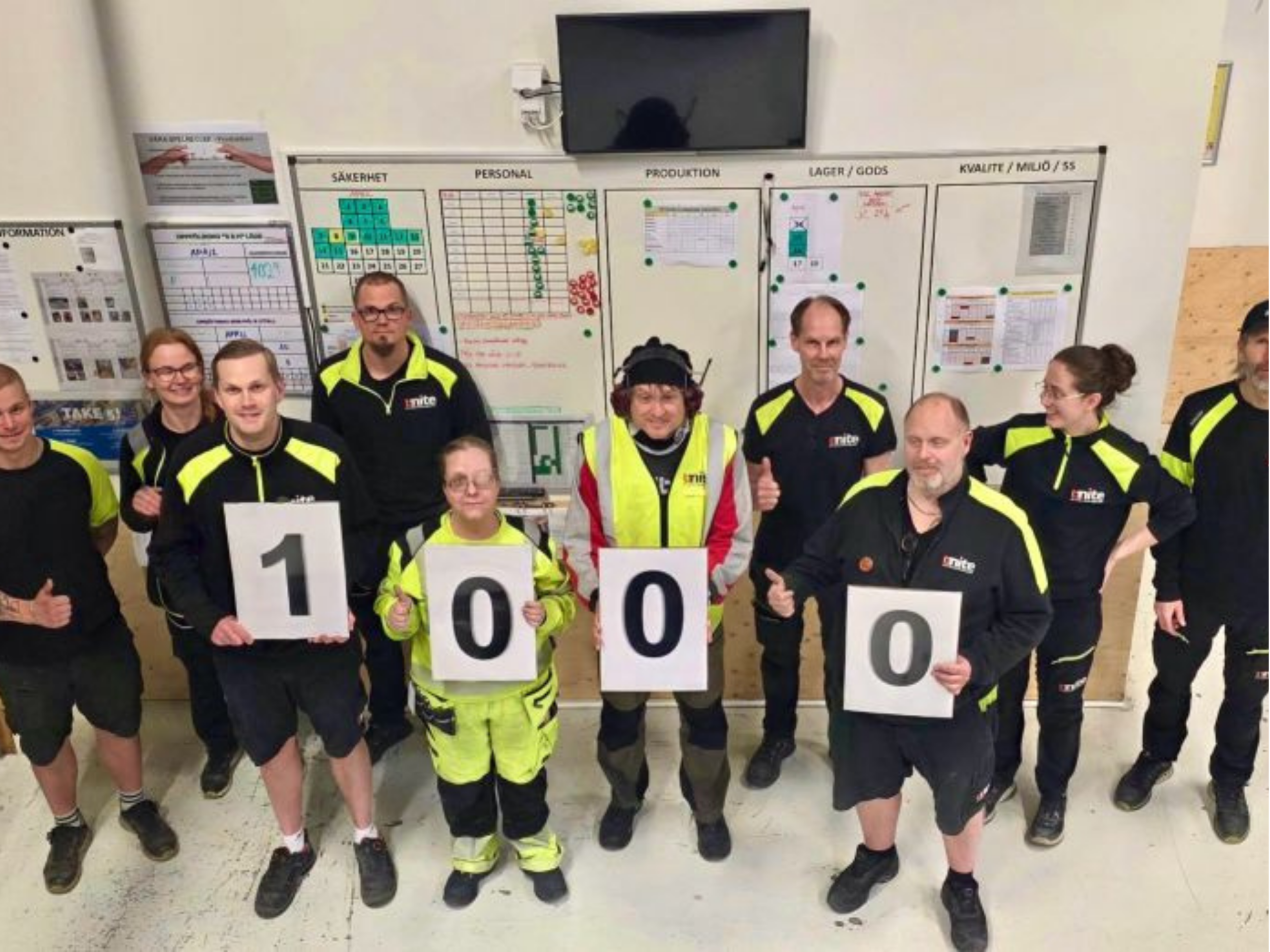1000 days without any production injuries
